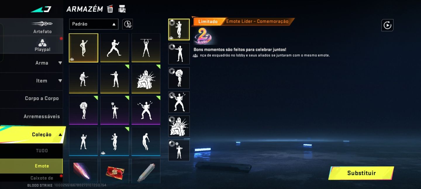 Conta de blood strike 4 passes antigos 1 skin de personagem lendaria