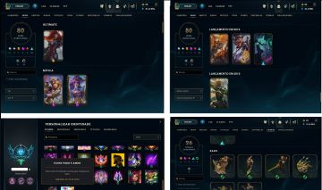 Conta de lol boa para subir de elo, com algumas skins raras.