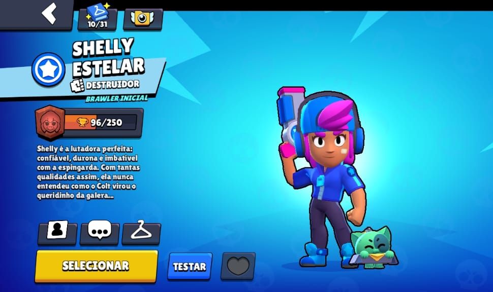 Conta 2018 brawl star com shelly stelar e mais outros brawlers