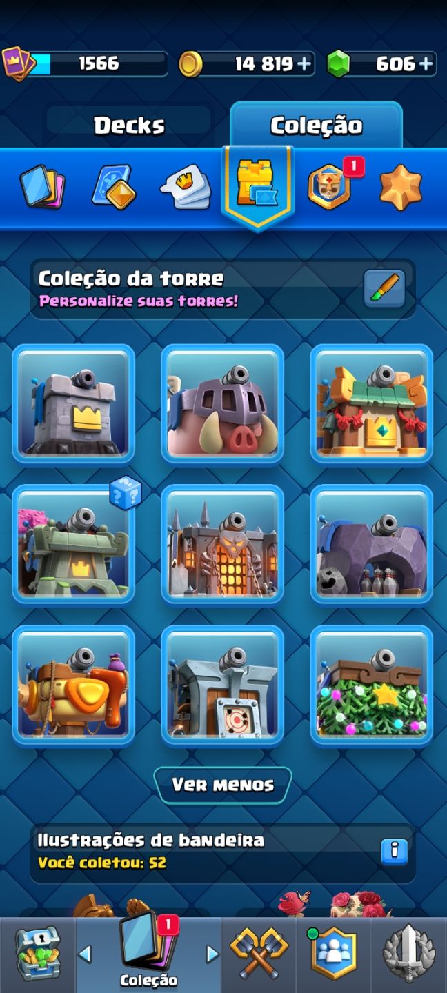 Conta Clash Royale 10478 Troféus ( Conta antiga com emblema de 9 anos )