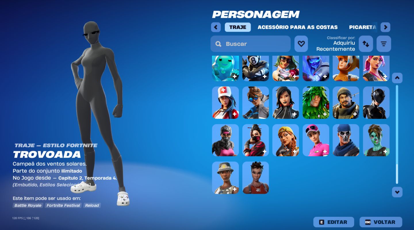 CONTA OG RARA FORTNITE COM STW FOUNDER ( FARM DE VBUCKS INF) E 150 SKINS TRYHARD