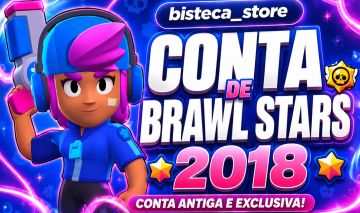 CONTA BRAWL STARS SHELLY ESTELAR 2018