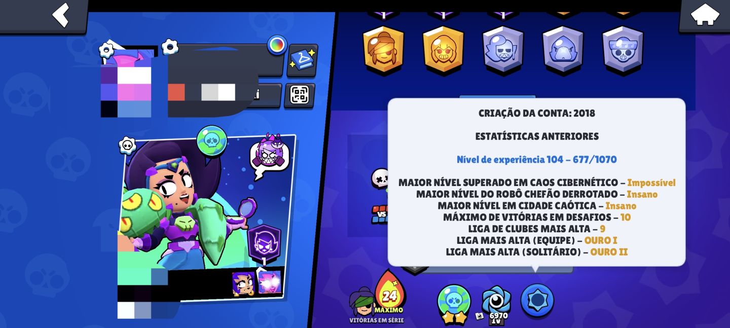CONTA BRAWL STARS + CLASH ROYALE | BRAWL STARS 2018 | 13145 TROFÉUS