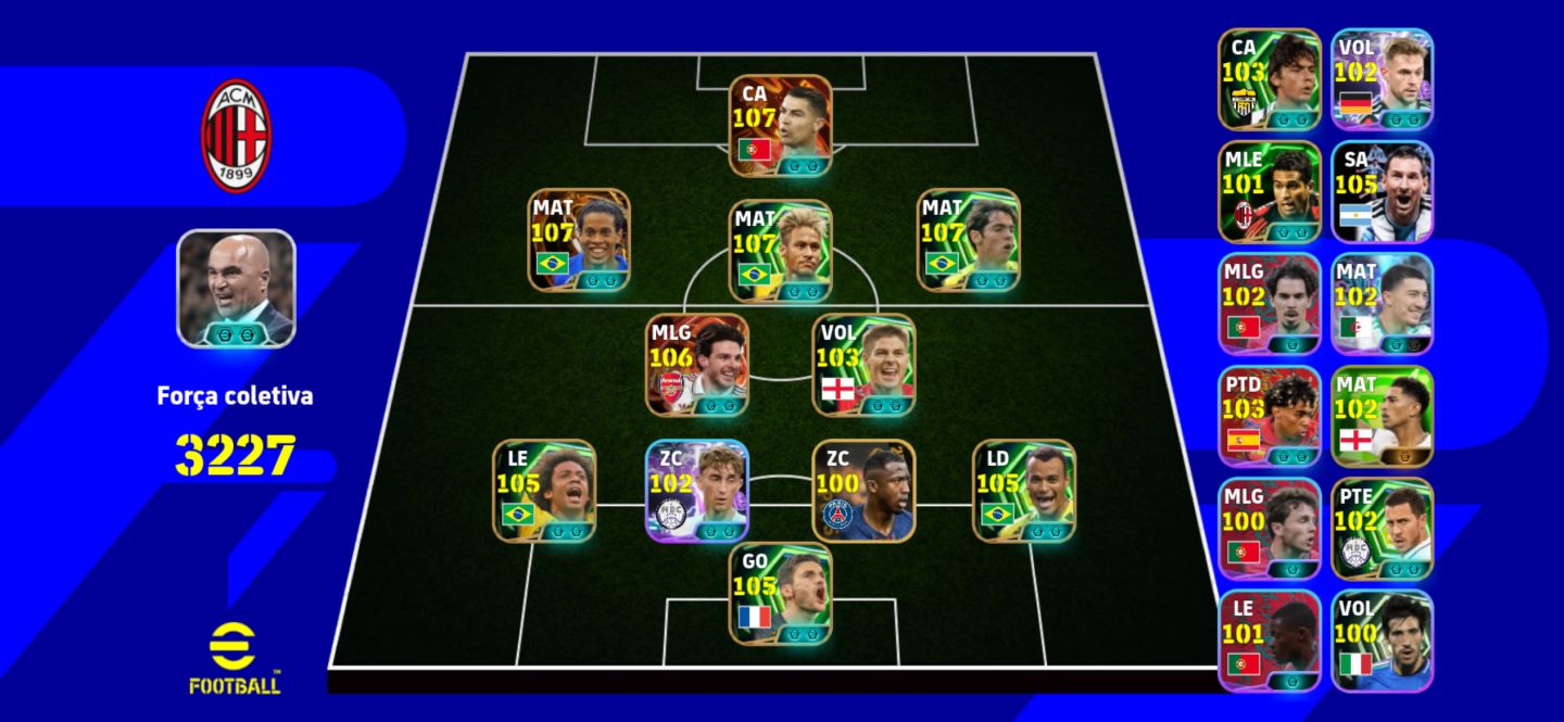 CONTA EFOOTBALL CR7 BIG TIME RONALDINHO BIG TIME E OUTROS ÉPICOS INÉDITOS