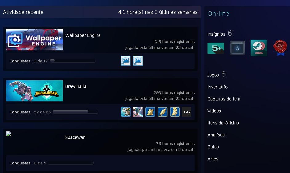 CONTA FULL ACESSO STEAM COM SKINS E DIVERSAS MEDALHAS