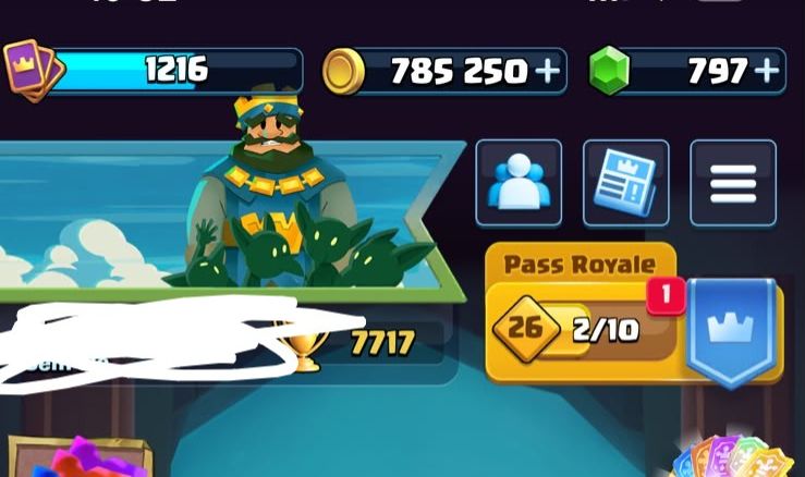 Conta de clash rara mt rara