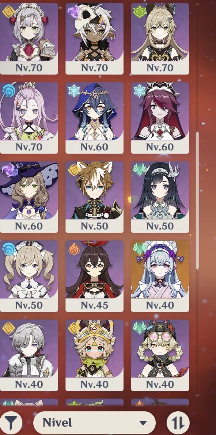 Conta c/ Lohen, Durin, Nefer + Bina (e + 2 T5 do meta)