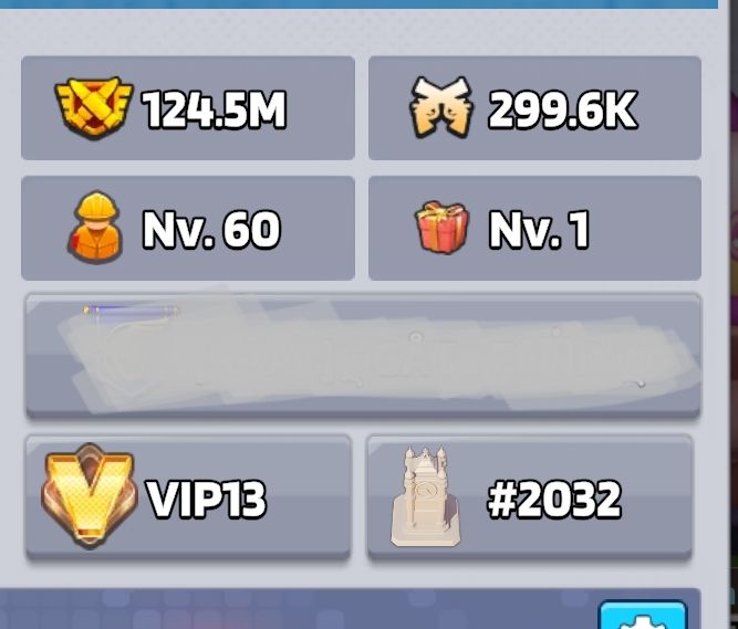 Conta Last War HQ30 | 124,5M | T10 | VIP 13 | Servidor 2032