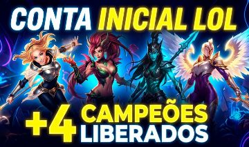 Conta LoL Lvl 10 + 4 Campeões Habilitados (Lux, Zyra, Kalista, Kayle)| Server BR