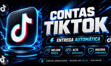 CONTAS TIKTOK 10K |TTK SHOP BR |TTK MONETIZAÇÃO EUA | ENTREGA AUTOMÁTICA