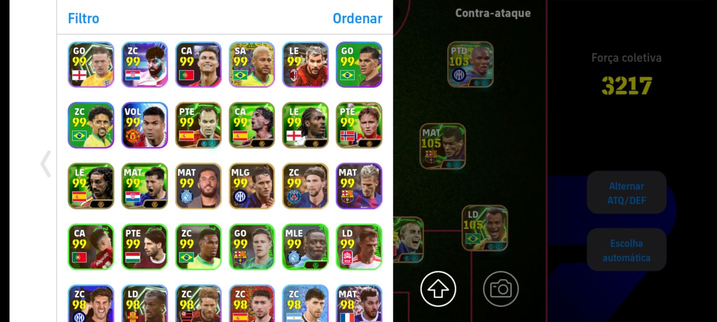 CONTA EFOOTBALL RARA! NEYMAR ANTIGO+NESTA RARO+KOLLER+CAFU BUGADO! +1800 Coins!!