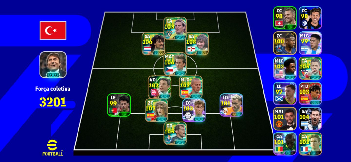 Conta Efootball com Gullit e Best