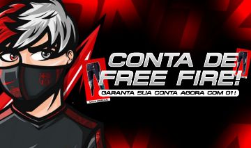 CONTA FREE FIRE RARA, BANDEIRÃO, BARBINHA, SKIN EVOLUTIVA! PARA LOGOO