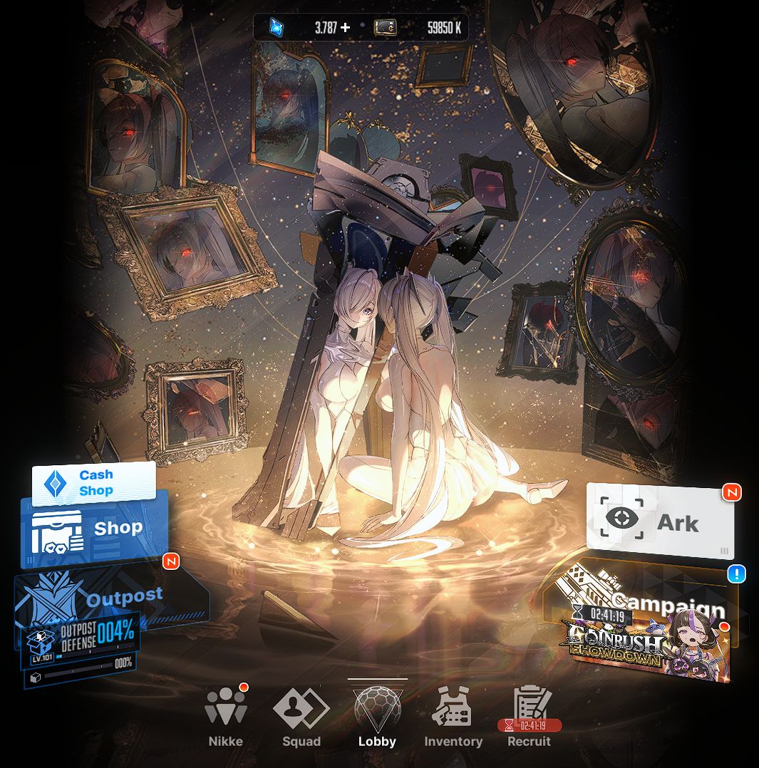 [Conta GODDESS OF VICTORY: NIKKE] 2B, EVE+Cinderella, Liter e Alice+60 SSR