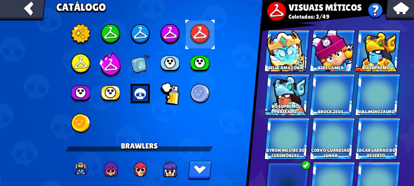 CONTA DE BRAWL STARS RARA FULL ACESSO + CONTA DE CLASH UPADA 10K TROFEÚS