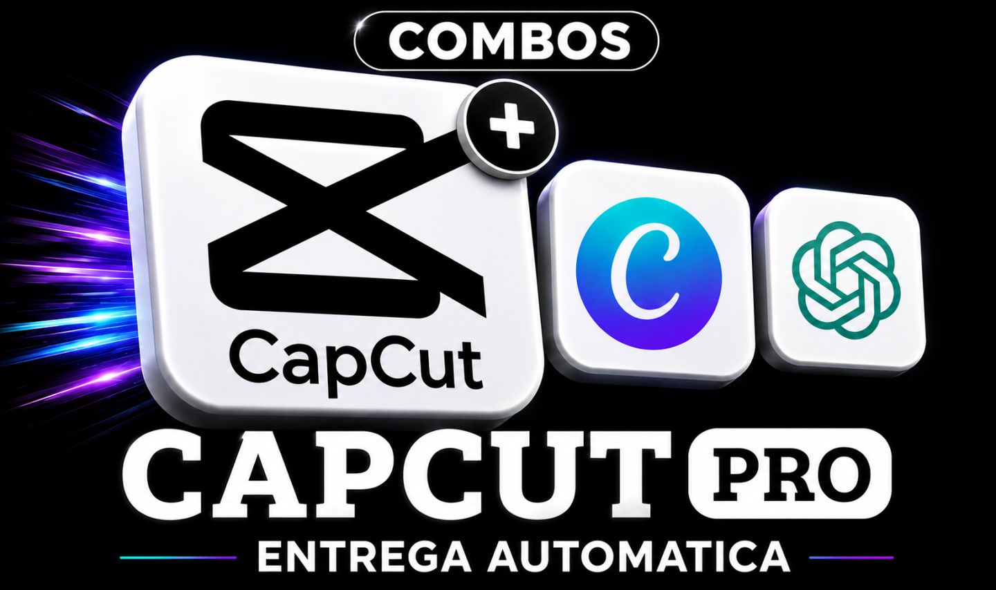 CAPCUT PRO [PRIVADO] | Canvas | Grok | Manus | Prime | Codex | Veo3