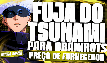 TUDO 2 REAIS! FUJA DO TSUNAMI PARA BRAINROT, OS MELHORES PREÇOS!