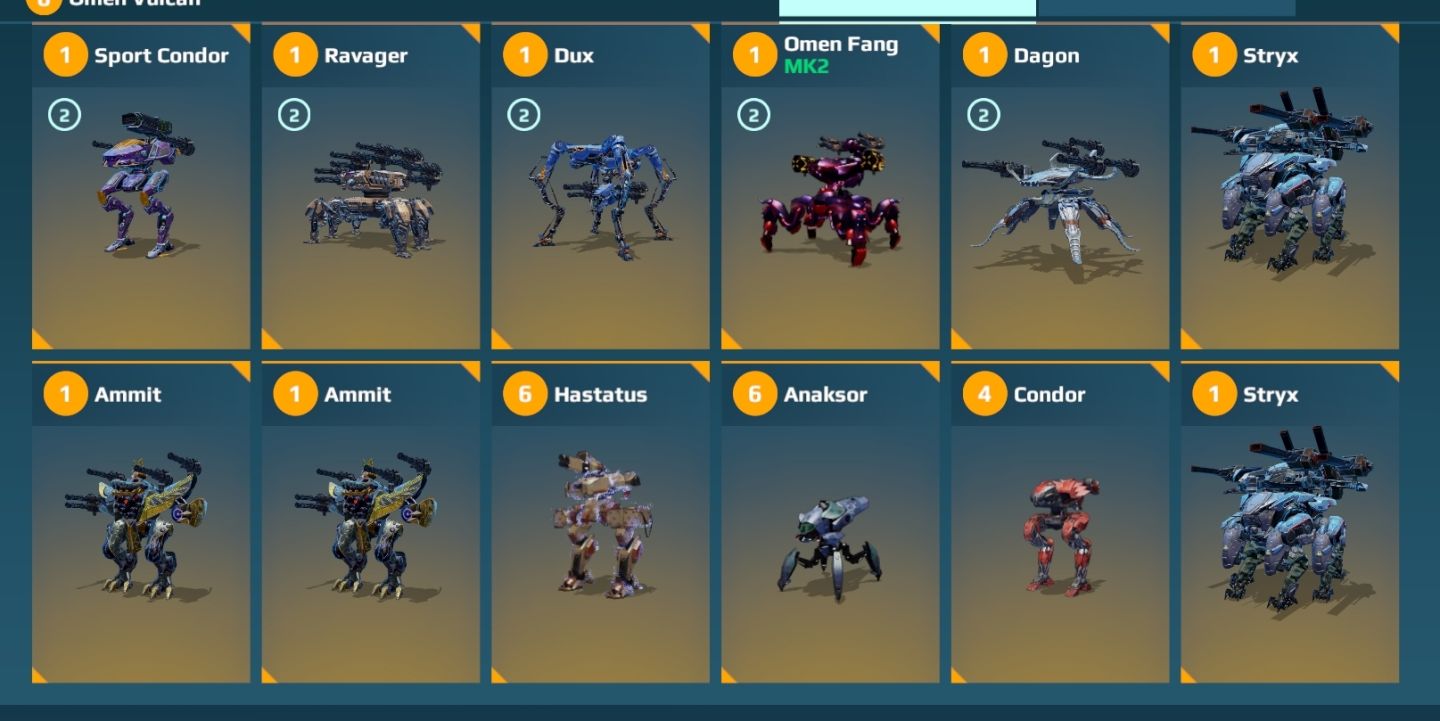 Conta war robots inicial
