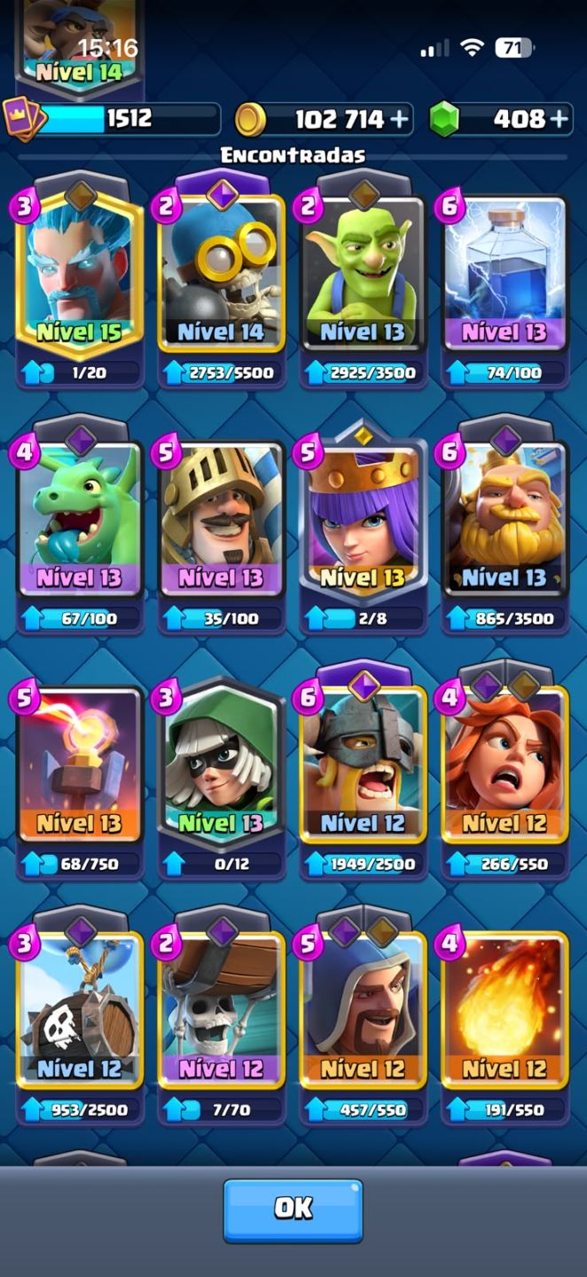 Conta clash royale 2.9 CORREDOR