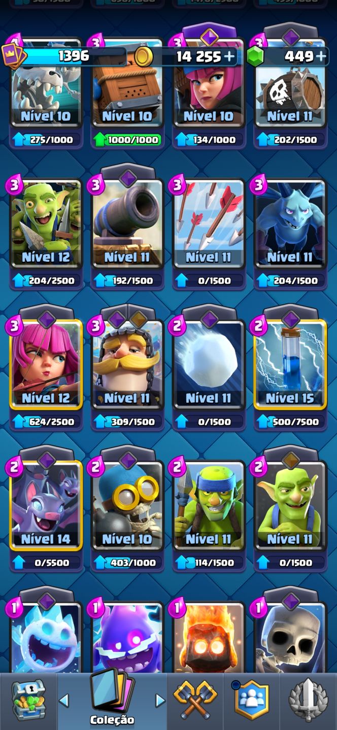 Clash Royale nível 14 arena 26