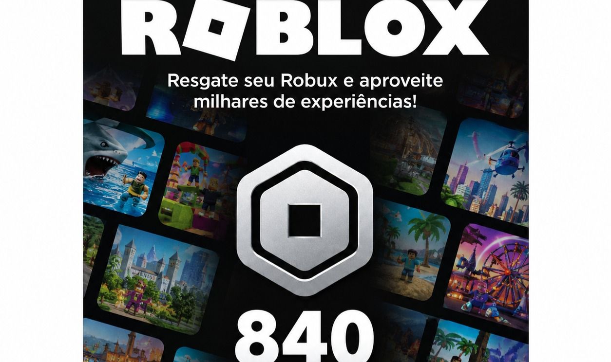 Roblox - 840 Robux com Desconto!!!!!!