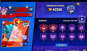 CONTA BRALL STARS ENDGAME - TODOS OS BRAWLERS