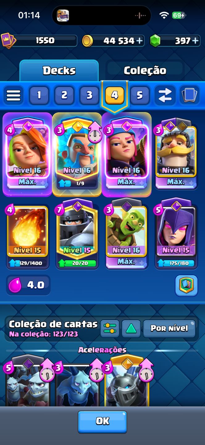 Conta Clash Royale LV16