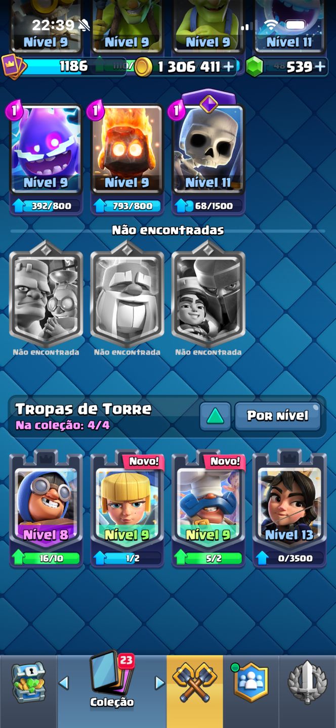 CONTA DE CLASH DE 8 ANOS COM 7600 TROFÉUS TODAS AS CARTAS MENOS 3