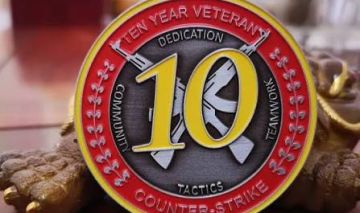 Conta steam medalha 10 e 5 anos cs2