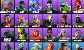 CONTA FORTNITE 37 SKINS + 1200 VB - Gwenpool/ Daigo/ Captain Jones/ Shuri/Dynamo