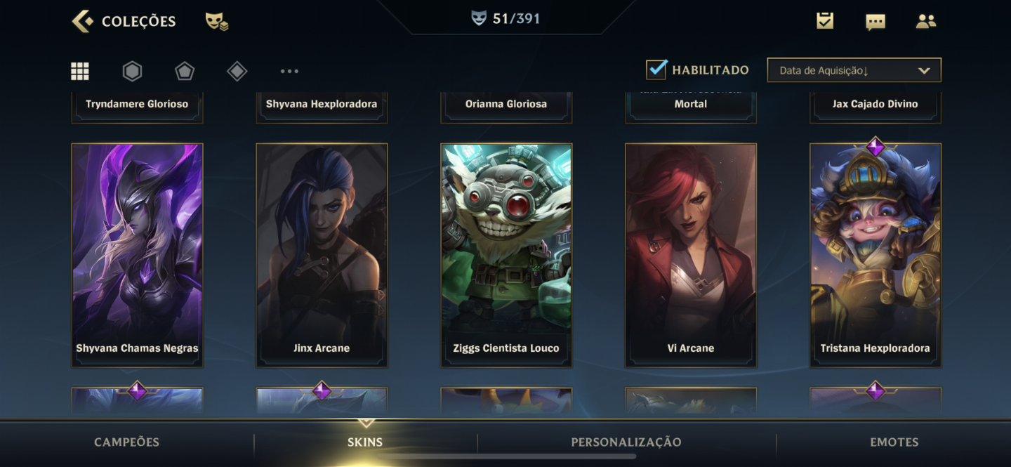 Conta wild rift