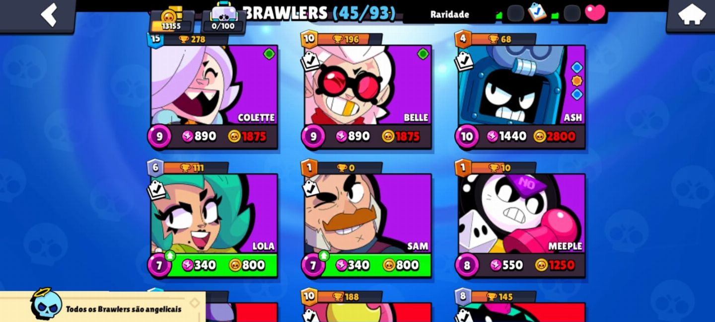 CONTA 2018 BRAWL STARS 13K +