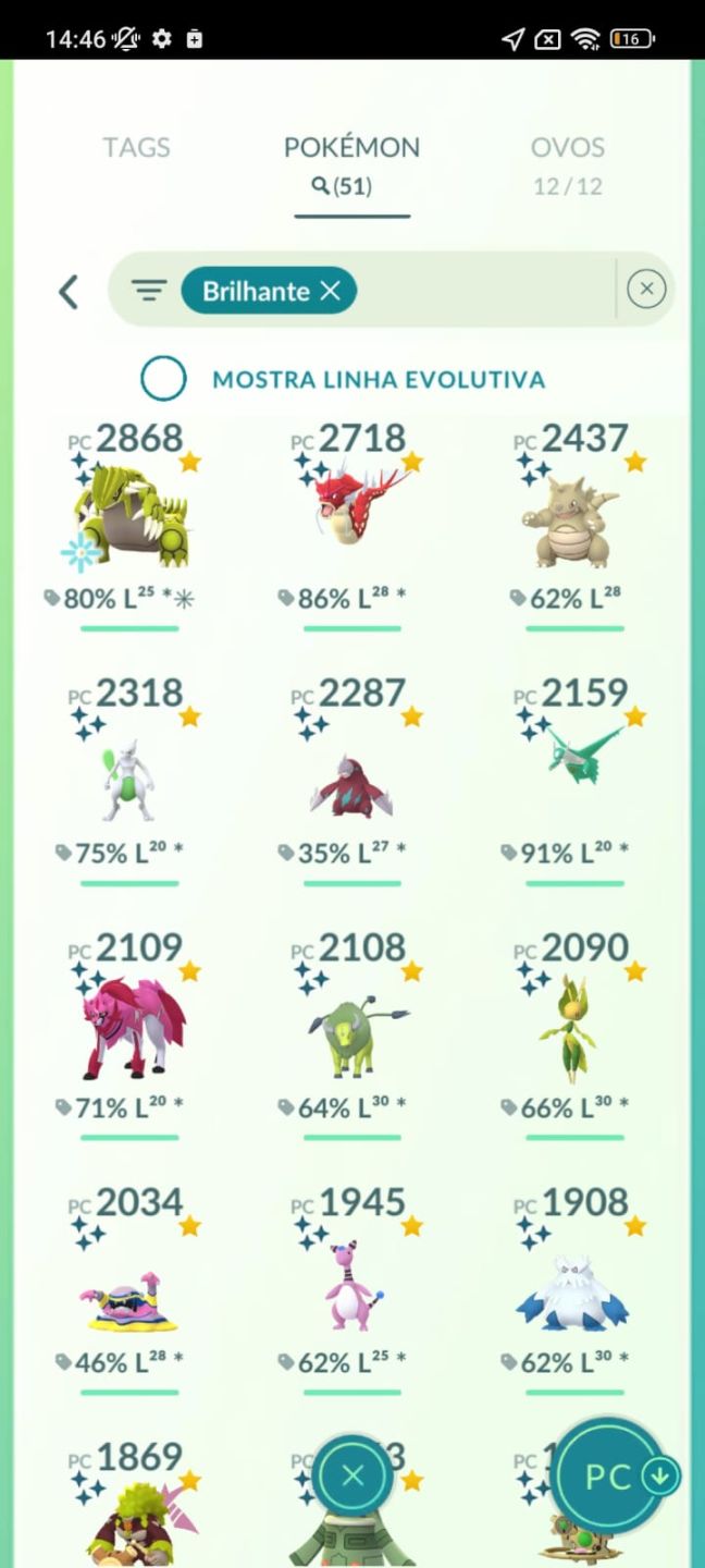 POKÉMON GO LVL 69 | 55 LENDÁRIOS | 51 SHINIES | 16 IV 100% | MEWTWO RARO
