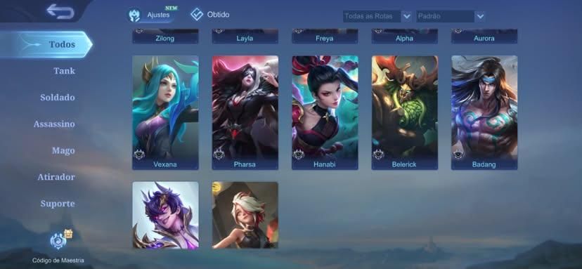 Conta de móbile legendes com 4 Skins | Pronta para o Competitivo