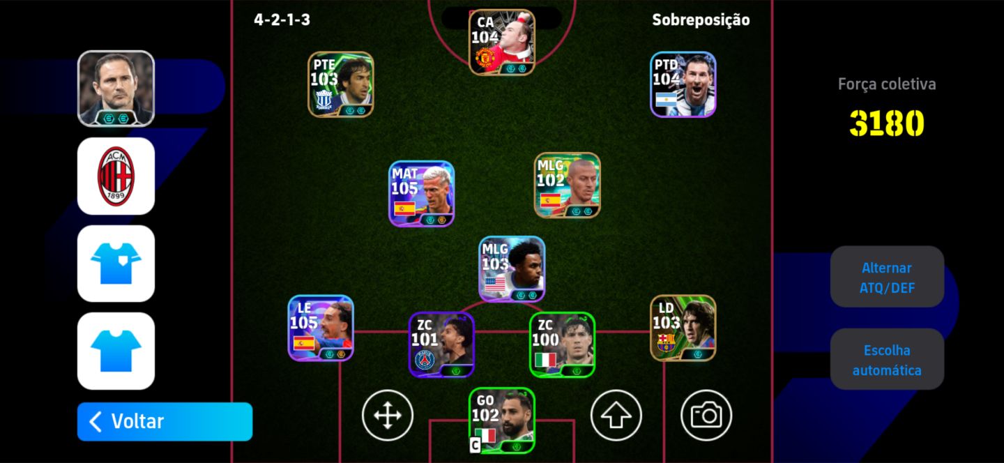 CONTA EFOOTBALL, FORÇA COLETIVA 3180