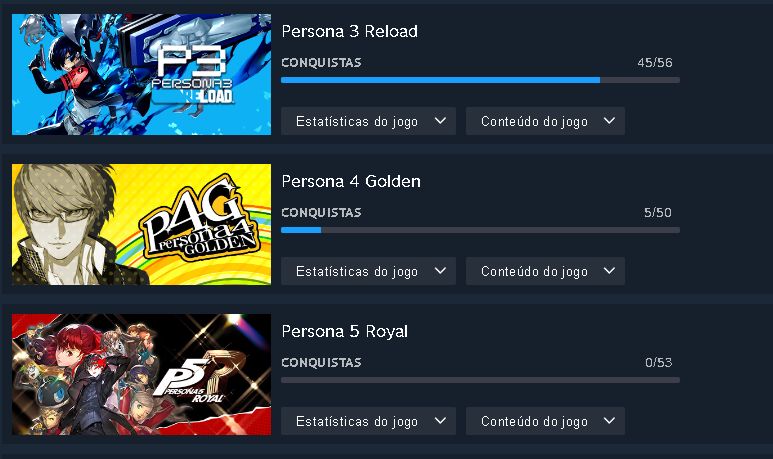 Conta Steam acessivel com 90 jogos incluindo persona 3 ,4 e 5
