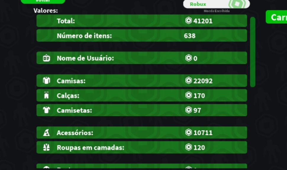 Conta Roblox - Alto de valor de inventário!