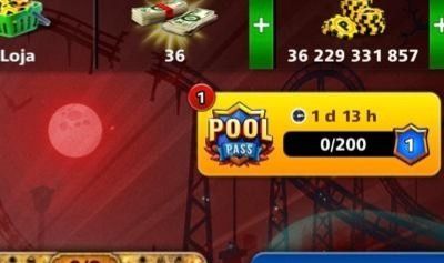 CONTA 8 BALL POOL 36 BILHÕES DE FICHA