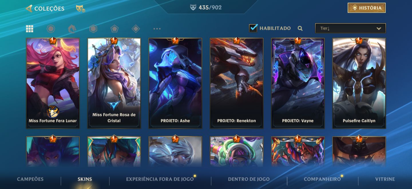 NV338 | mais de 430 SKINS| 77K COLEÇÃO| 2X MONARCA e 4X CHALLENGER