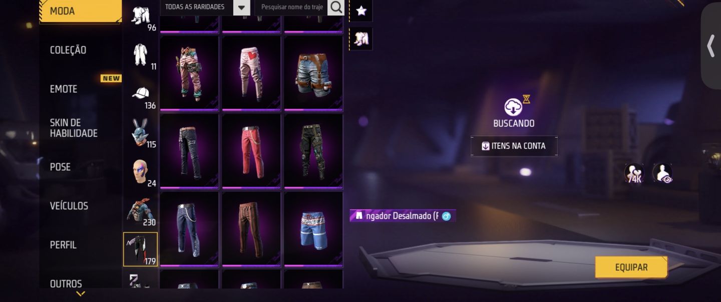Conta De Free Fire lvl 60