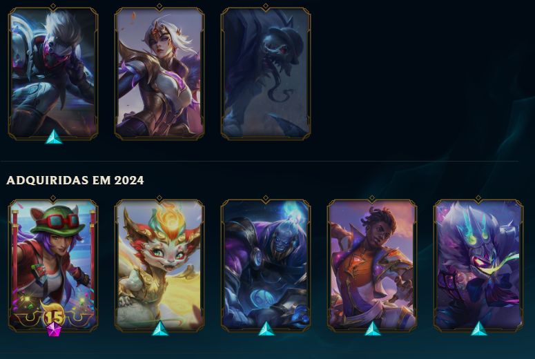 Conta lol esmeralda 4 80+ skins