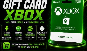 Gift Card Xbox Brasil | Código Oficial | Entrega Rápida