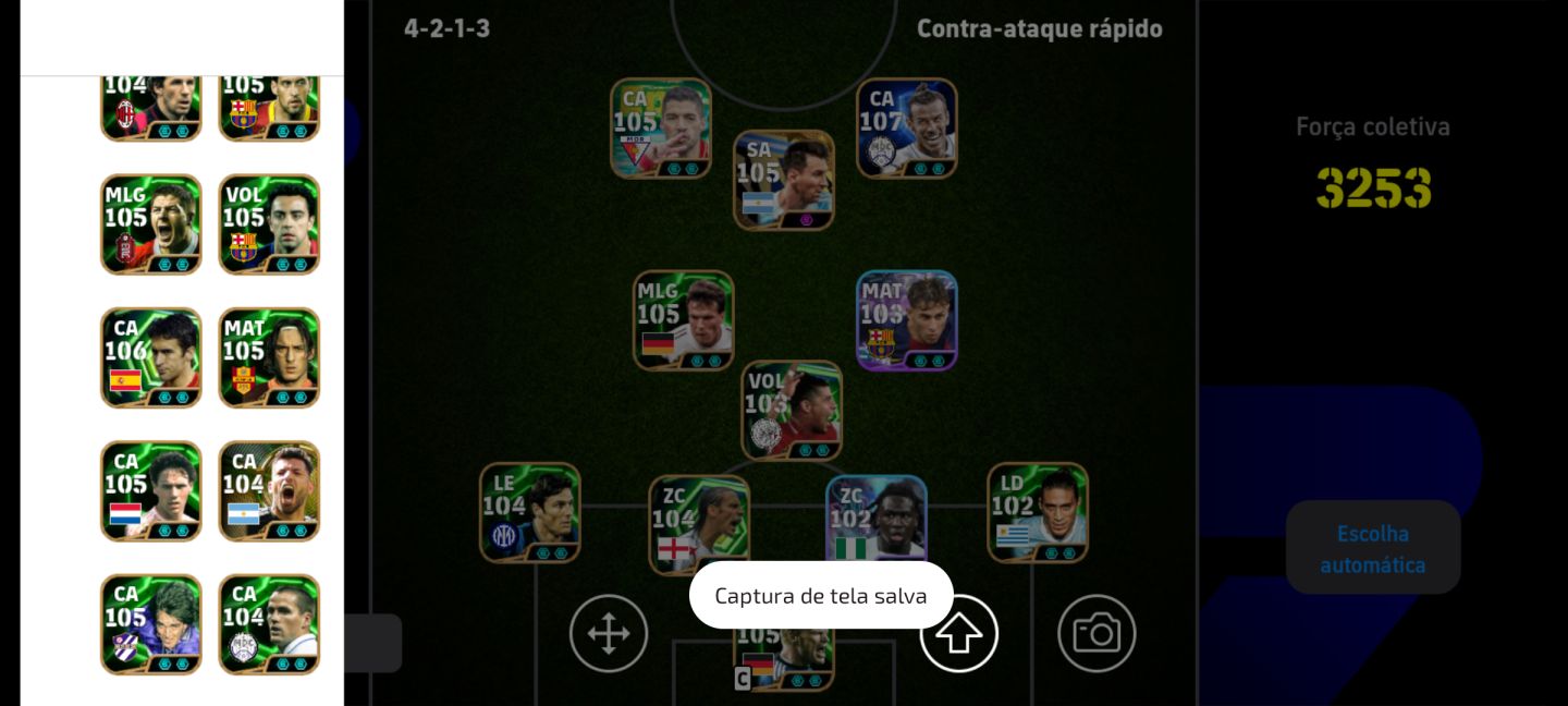 Conta effotball top de verdade