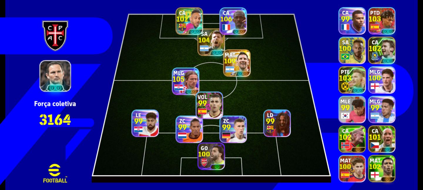 Conta Com Messi 111 Dembele Blitz com as 2 pernas, Ótima conta pra começar!!!