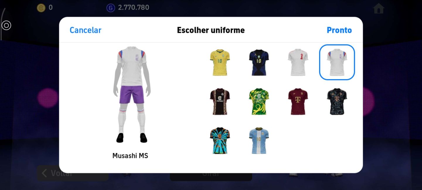 Conta Efootbal Mobile Top
