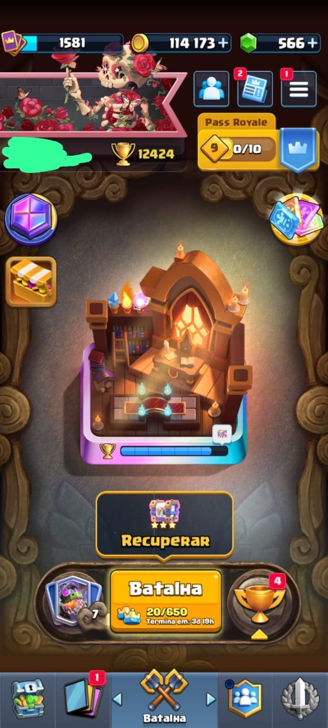 Conta de clash top demais 12,424 trofeus