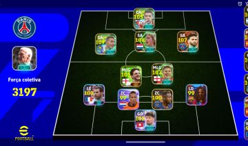 Conta eFootball 3162 FC | Cruyff 108 e Time Competitivo