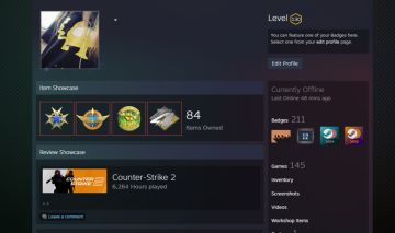 CONTA CS2 MAIN, LEVEL 130 STEAM (23 MEDALHAS) PERMA GREEN