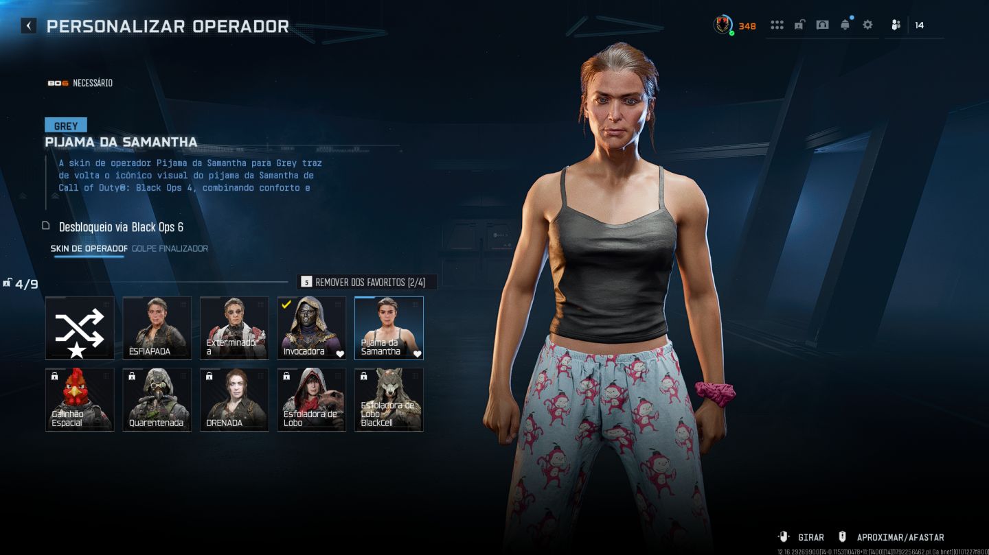 Bailarina Eve macarro black noir doom slayer Pijama lilith black cell bo6