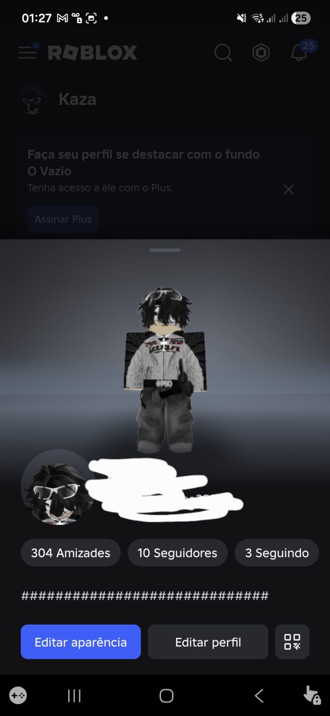 Conta de Roblox Antiga e com 190 robux